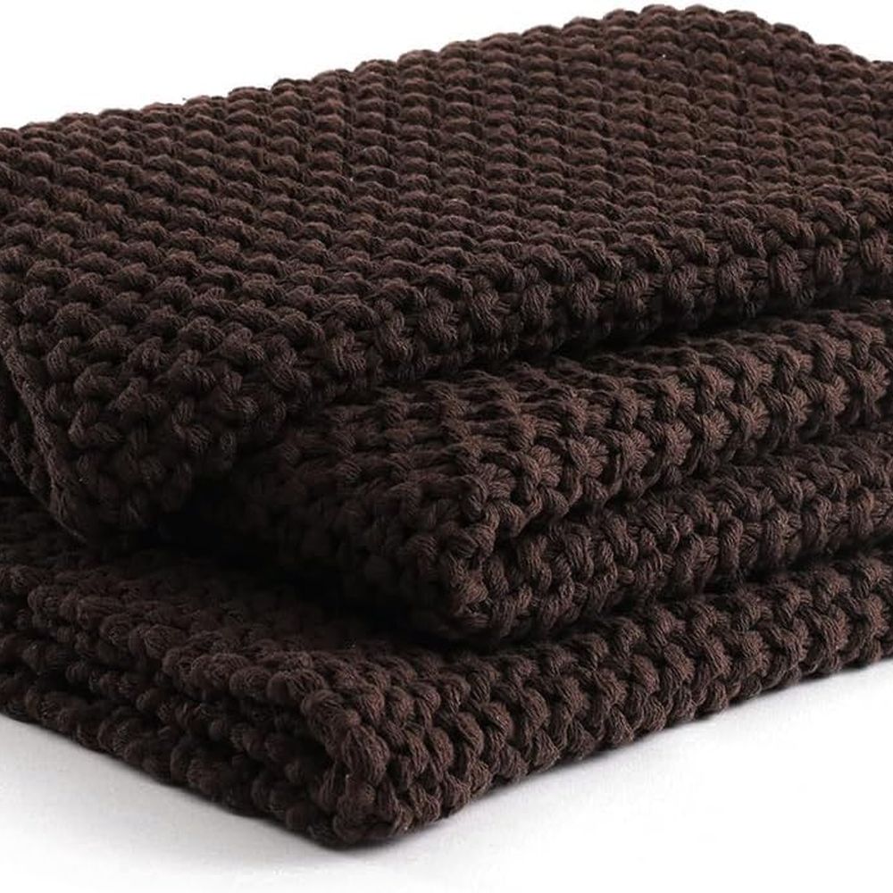 Throw Blanket Chunky Knit - Массивное хлопковое вязаное одеяло, вязаные пледы