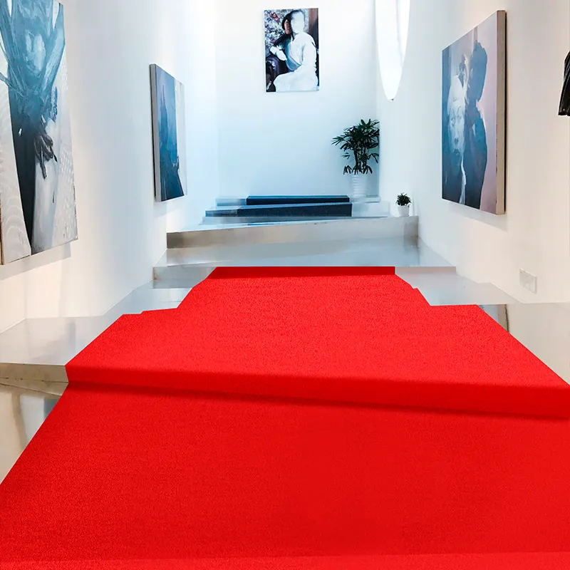 Home Textiles Exhibition - Красный свадебный ковер из плотного материала