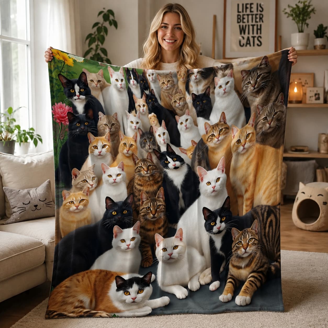 Home Textiles Group - 1 шт. Мягкое одеяло для кошек,