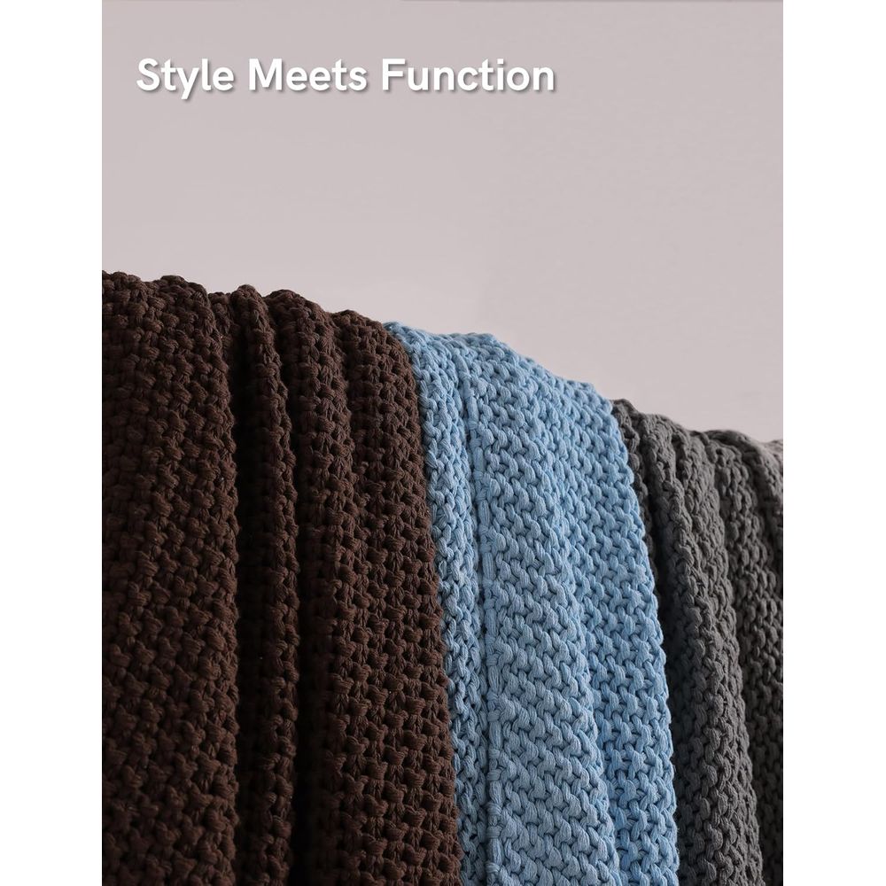 Массивное хлопковое вязаное од – обзор и цена Throw Blanket Chunky Knit