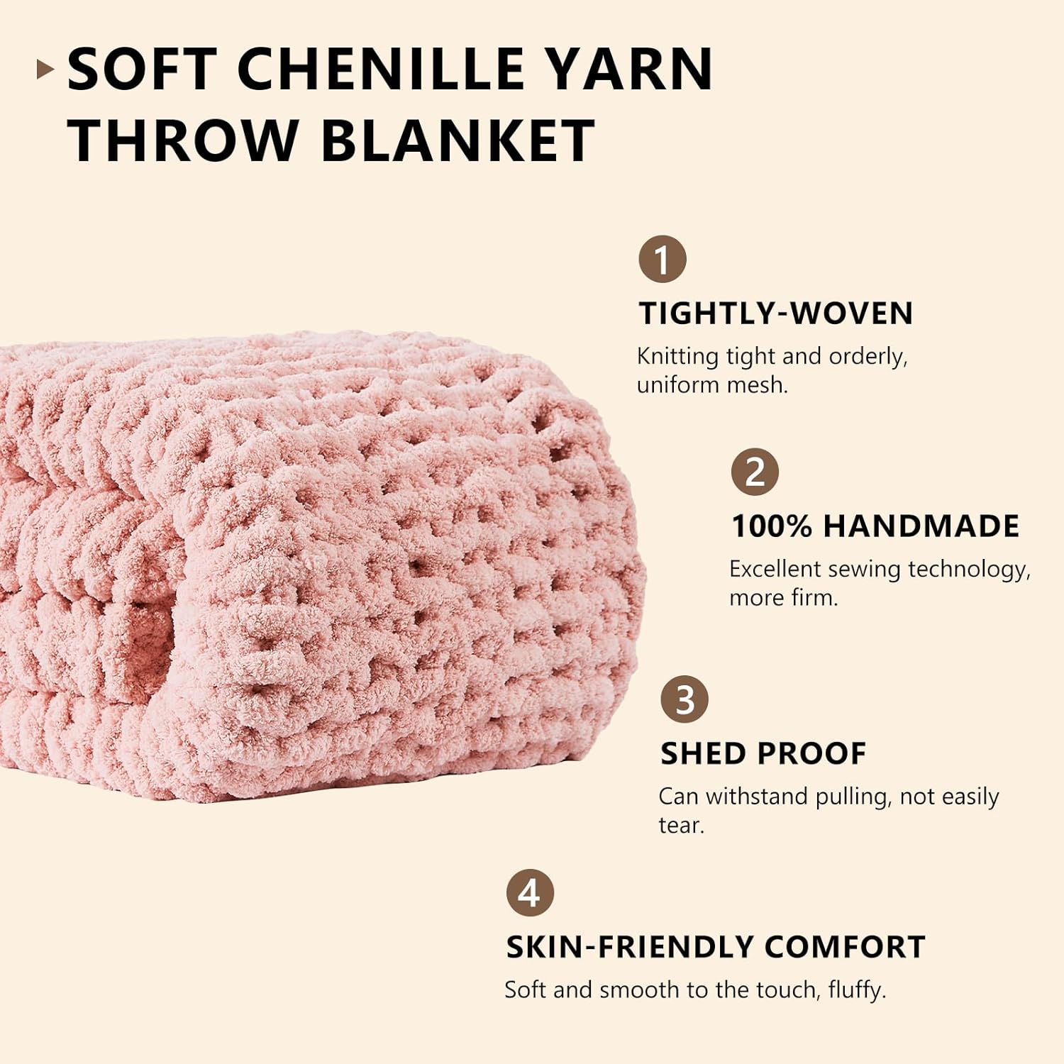 Толстое вязаное одеяло из сине – обзор и цена Throw Blanket Chunky Knit