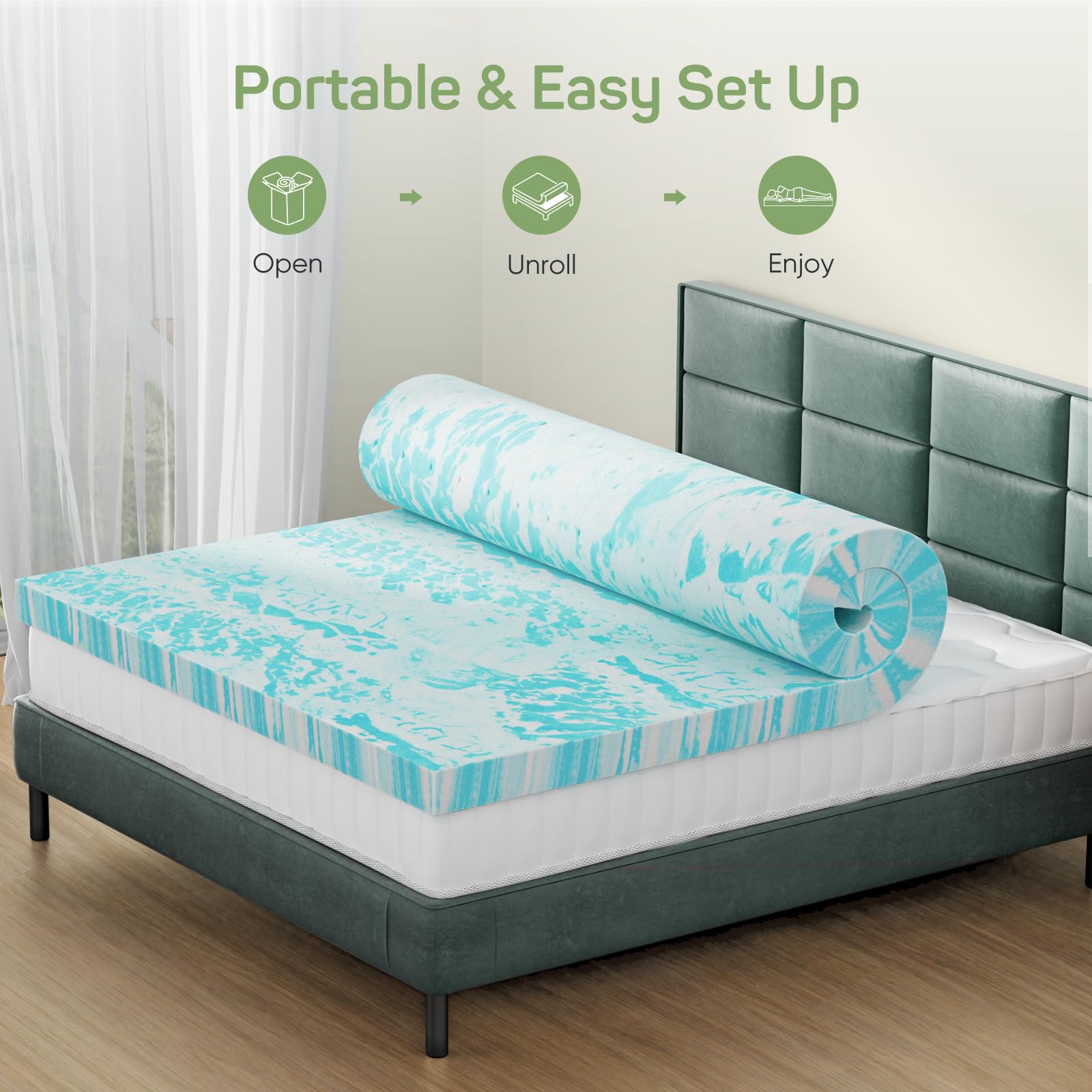 2-дюймовый охлаждающий гелевый – обзор и цена Mattress Pad Topper