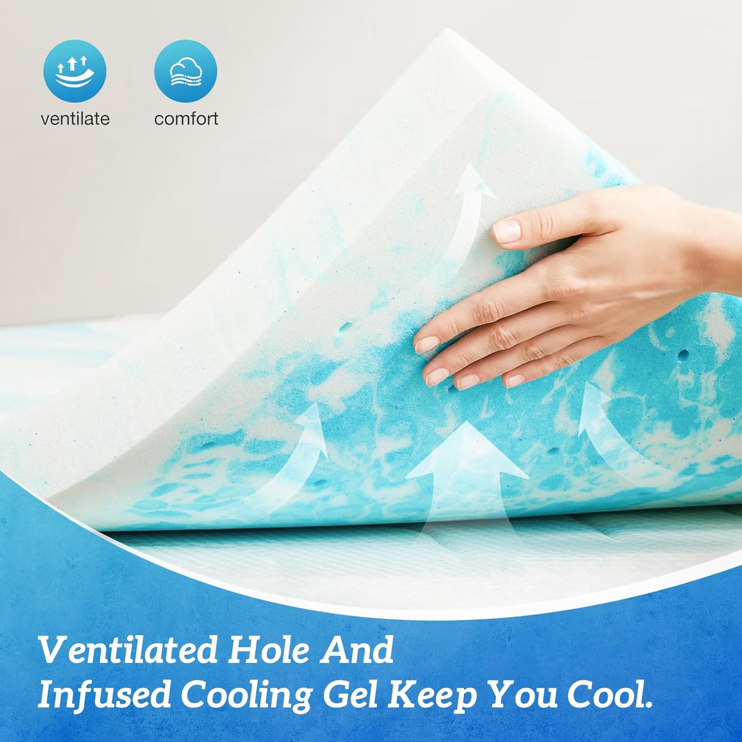 2-дюймовый охлаждающий гелевый – обзор и цена Mattress Pad Topper