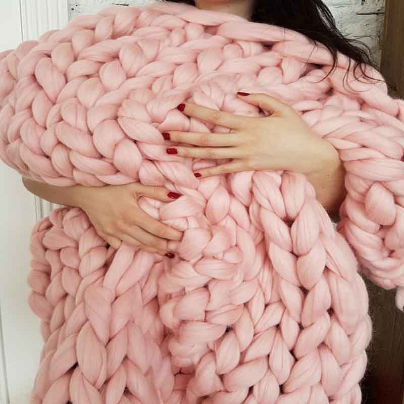 Модные искусственные толстые ш – обзор и цена Throw Blanket Chunky Knit