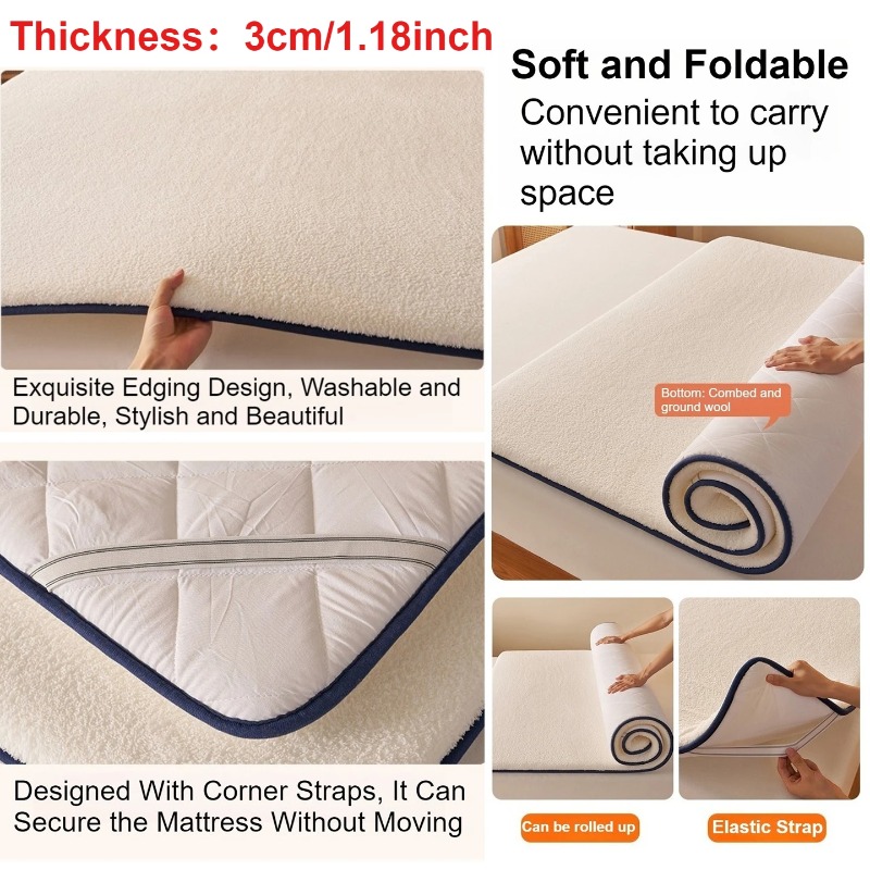 Утолщенная теплая подкладка дл – обзор и цена Mattress Pad Topper