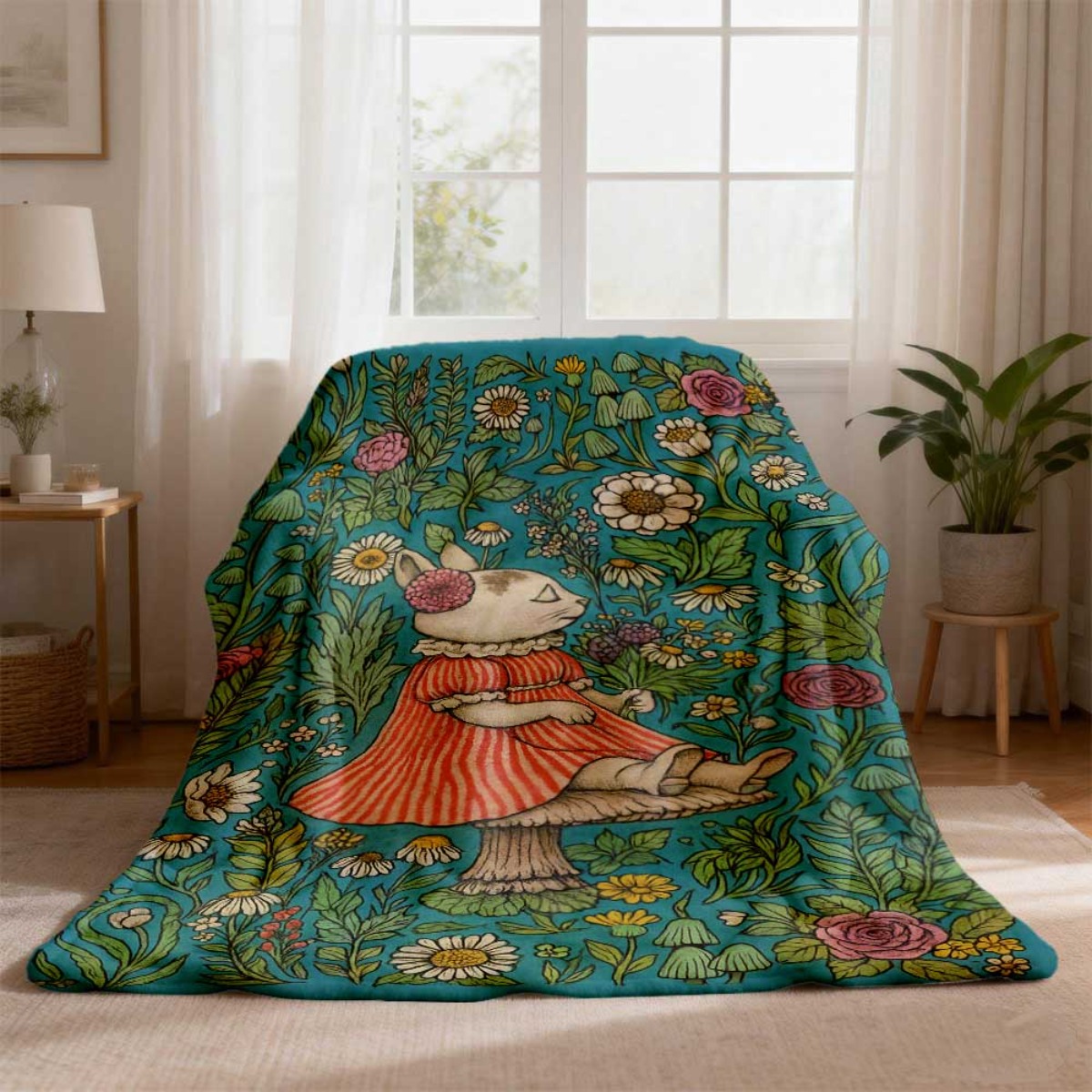 Плед с причудливым цветочным у – обзор и цена Throw Blanket Chunky Knit